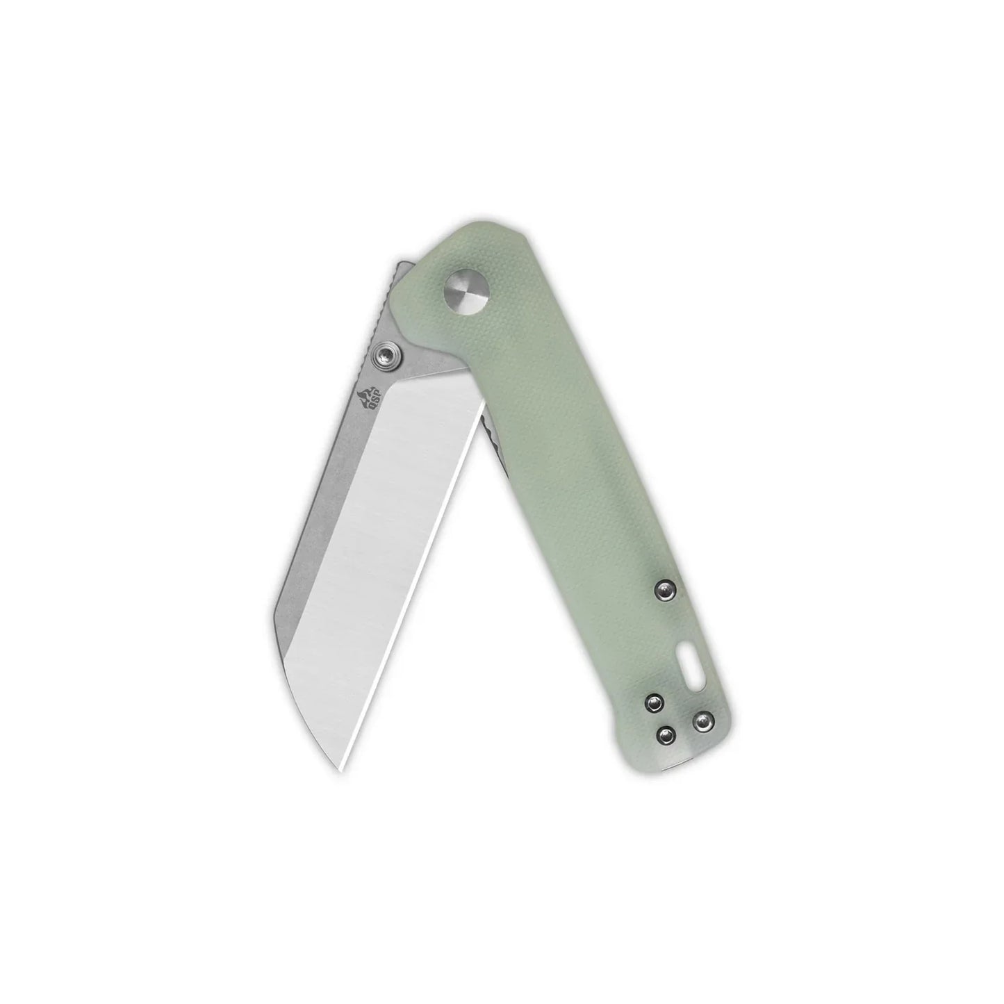 QSP Penguin V2 3.06" D2 blade Jade G10 handle QS130V2-G1