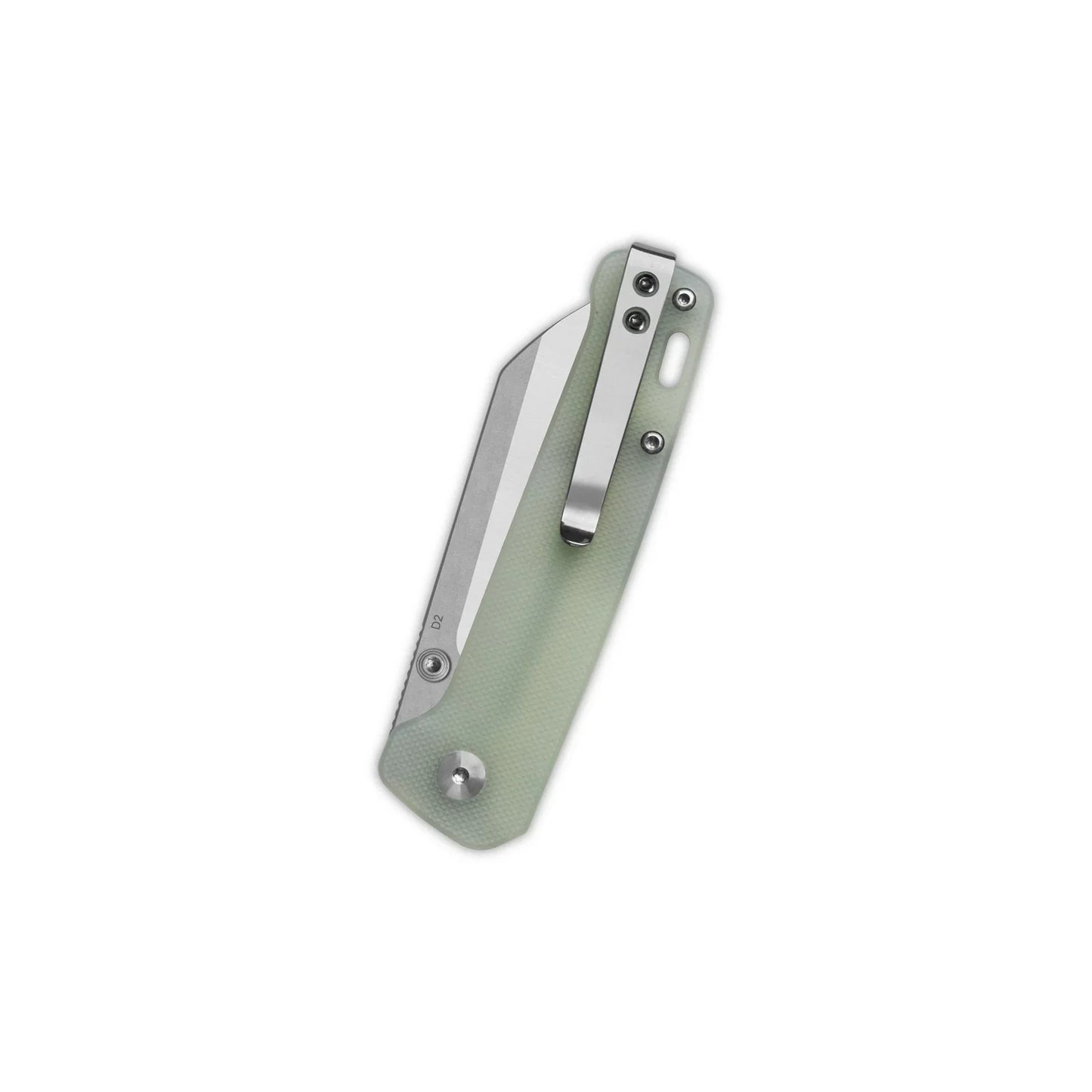 QSP Penguin V2 3.06" D2 blade Jade G10 handle QS130V2-G1
