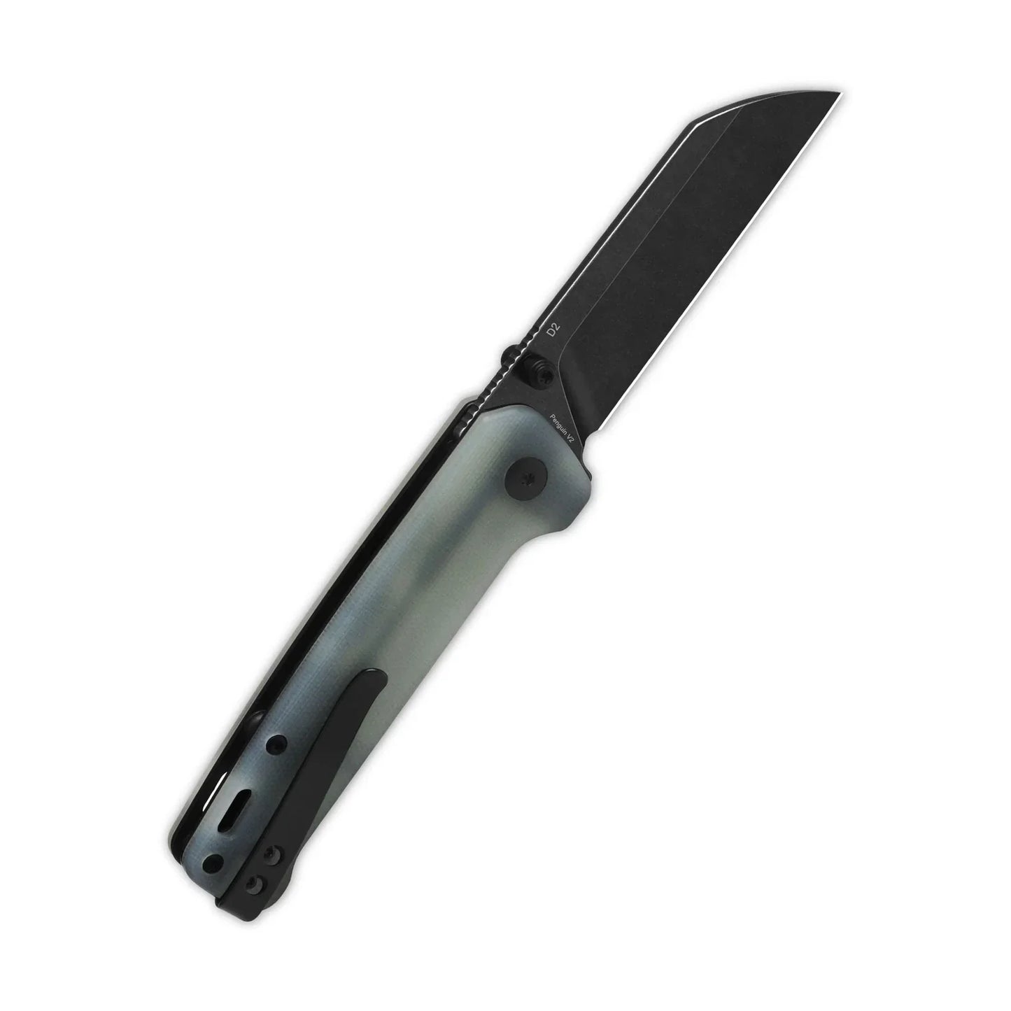 QSP Penguin V2 3.06" D2 blade Jade G10 handle QS130V2-G2