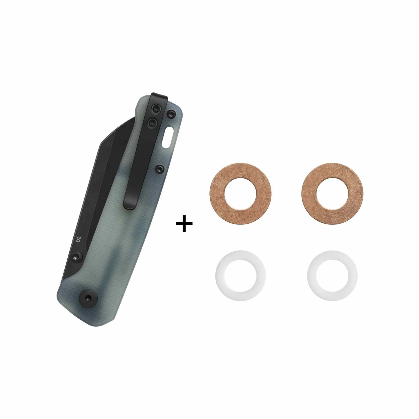 QSP Penguin V2 3.06" D2 blade Jade G10 handle QS130V2-G2