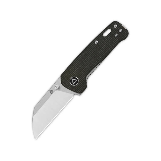 QSP Penguin Mini 2.25" 14C28N,2 tone Satin finish Dark Brown Micarta QS130XS-A