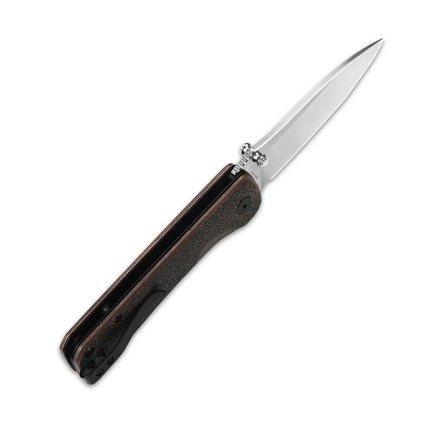 QSP Hawk 3.225" 14C28N Satin Blade Copper QS131-M