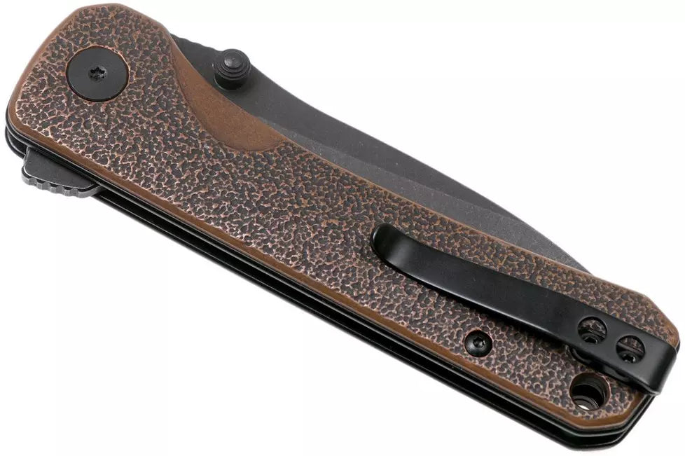 QSP Hawk 3.25" Sandvik 14C28N Copper Black QS131N