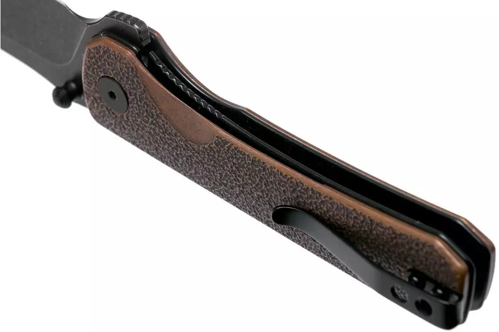 QSP Hawk 3.25" Sandvik 14C28N Copper Black QS131N