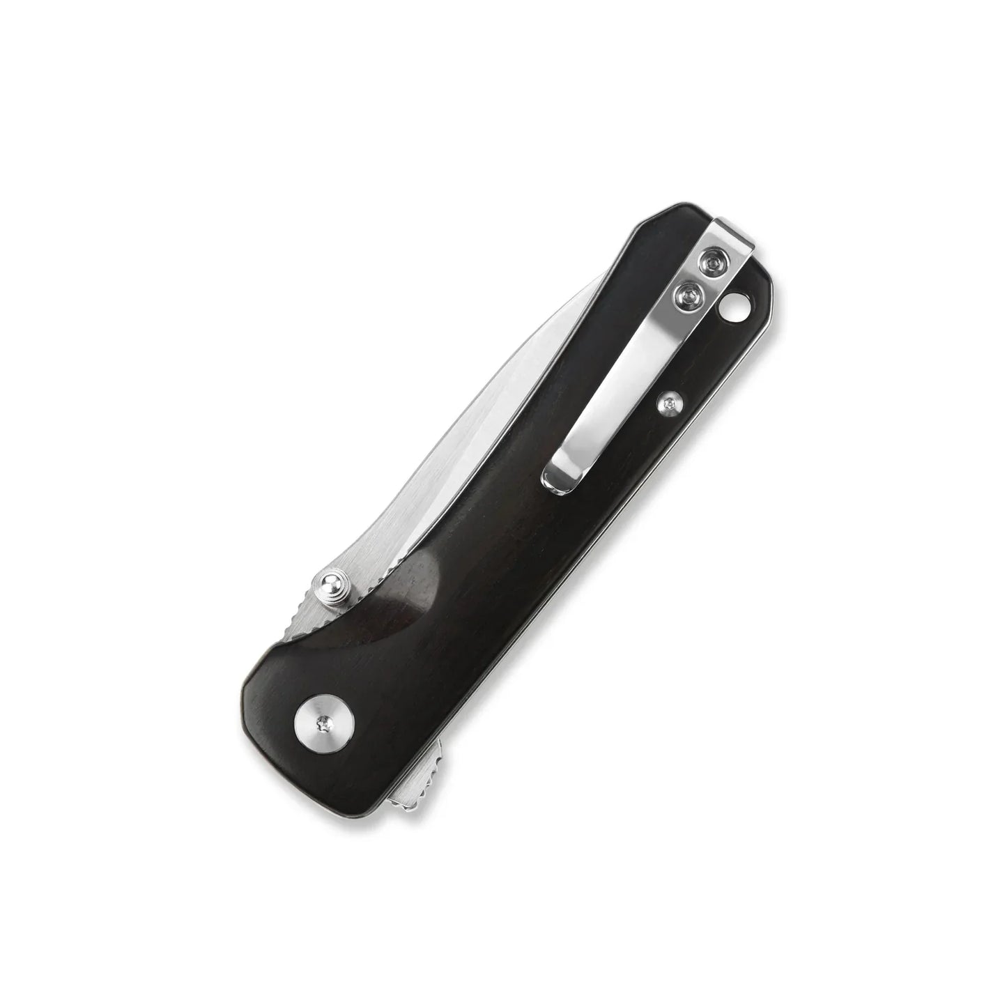 QSP Hawk 3.225" 14C28N Satin Blade Ebony wood QS131-P1