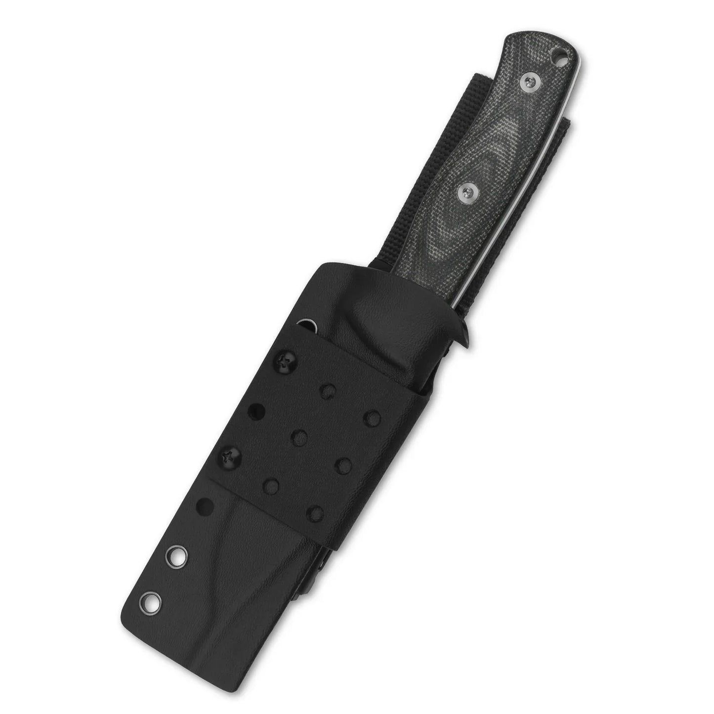 QSP Bison 4.5" D2 blade Black Micarta QS134-A
