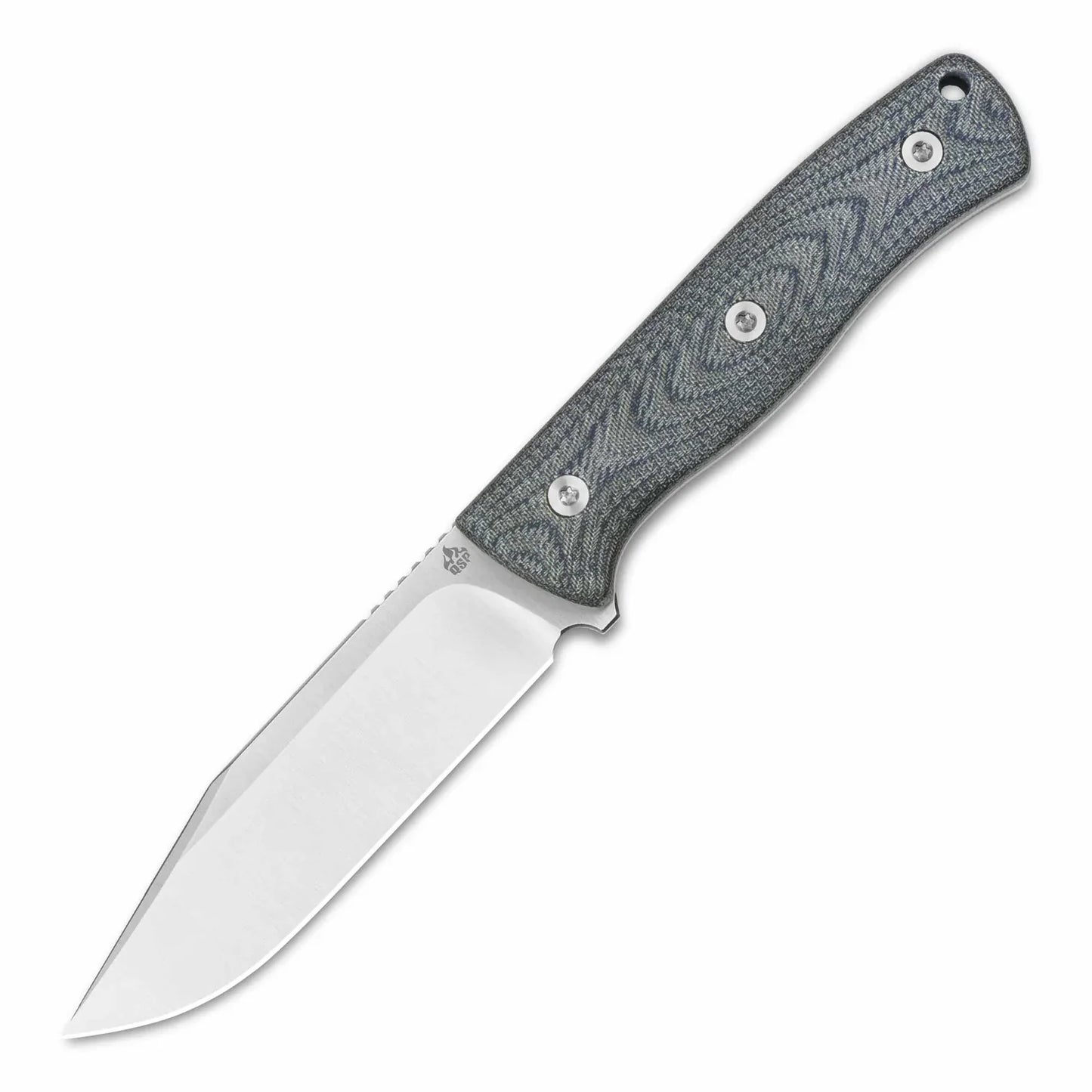 QSP Bison 4.5" D2 blade Denim Micarta QS134-B