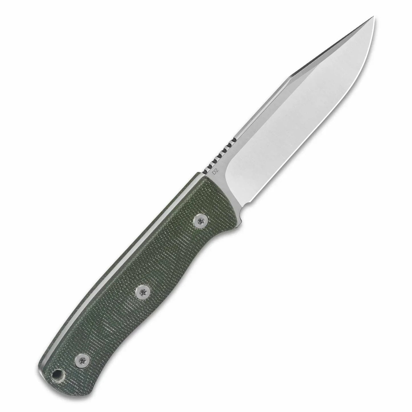 QSP Bison 4.5" D2 blade Green micarta QS134-C
