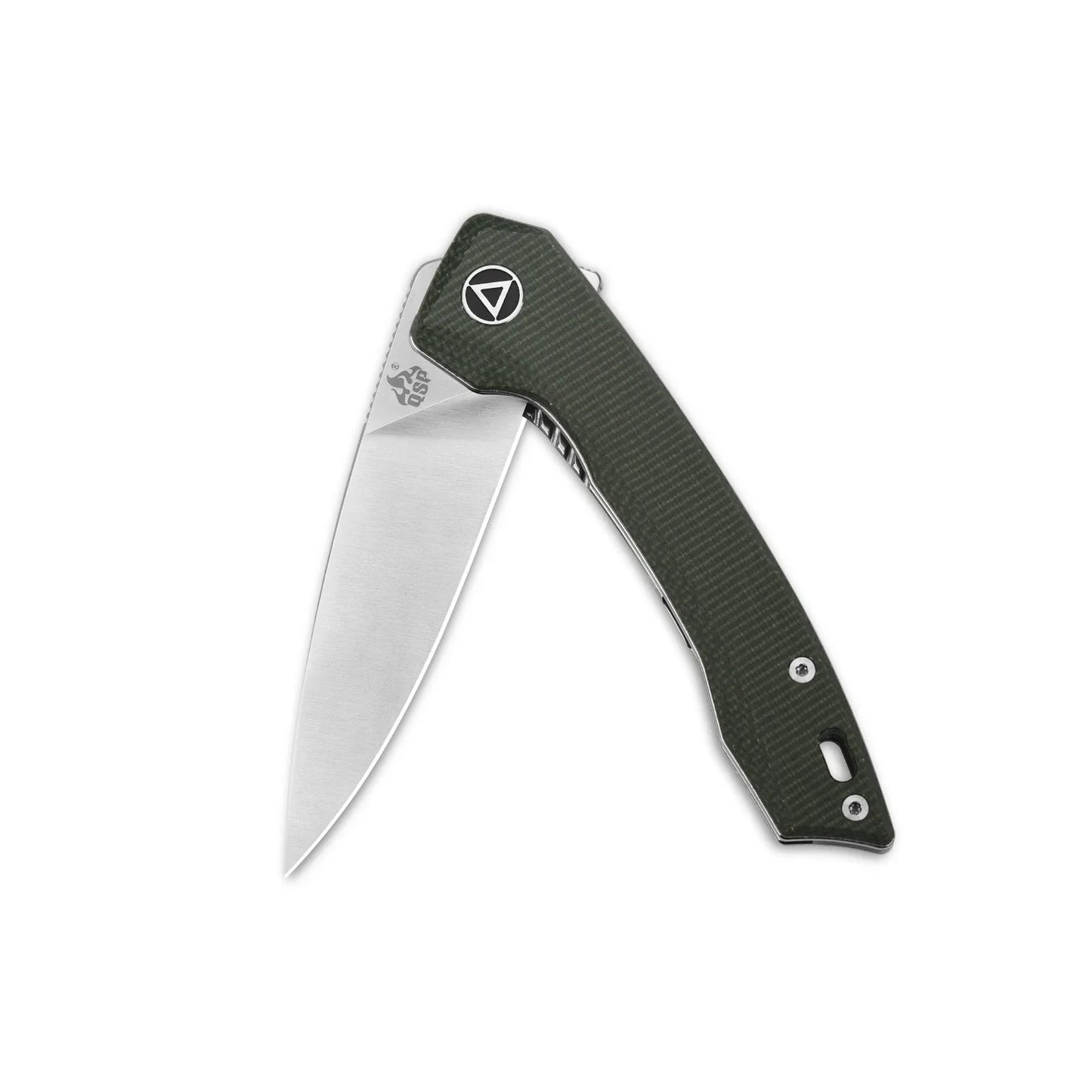 QSP Leopard 3.0" 14C28N Green Micarta QS135-C