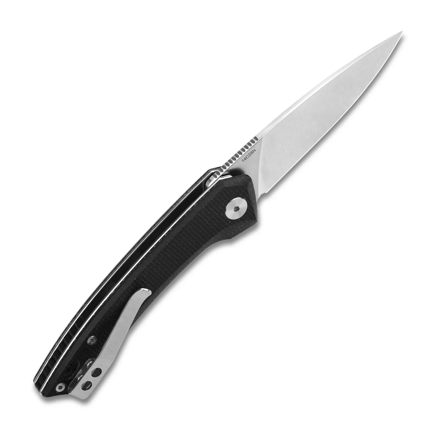 QSP Leopard 3.0" 14C28N Black Micarta QS135-B
