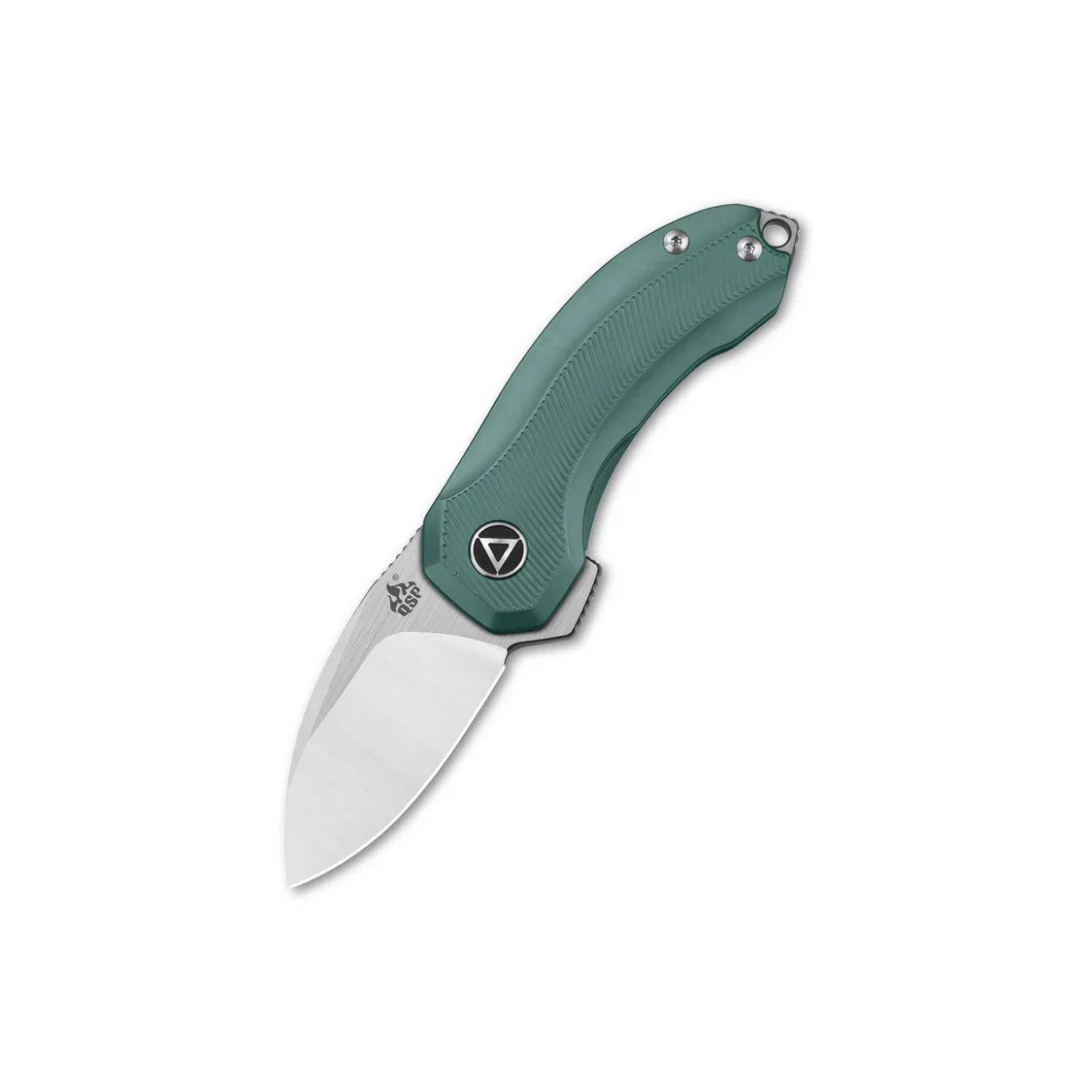 QSP Knife Hamster 2.00" S35VN, 2 tone satin finish Titanium QS138-C