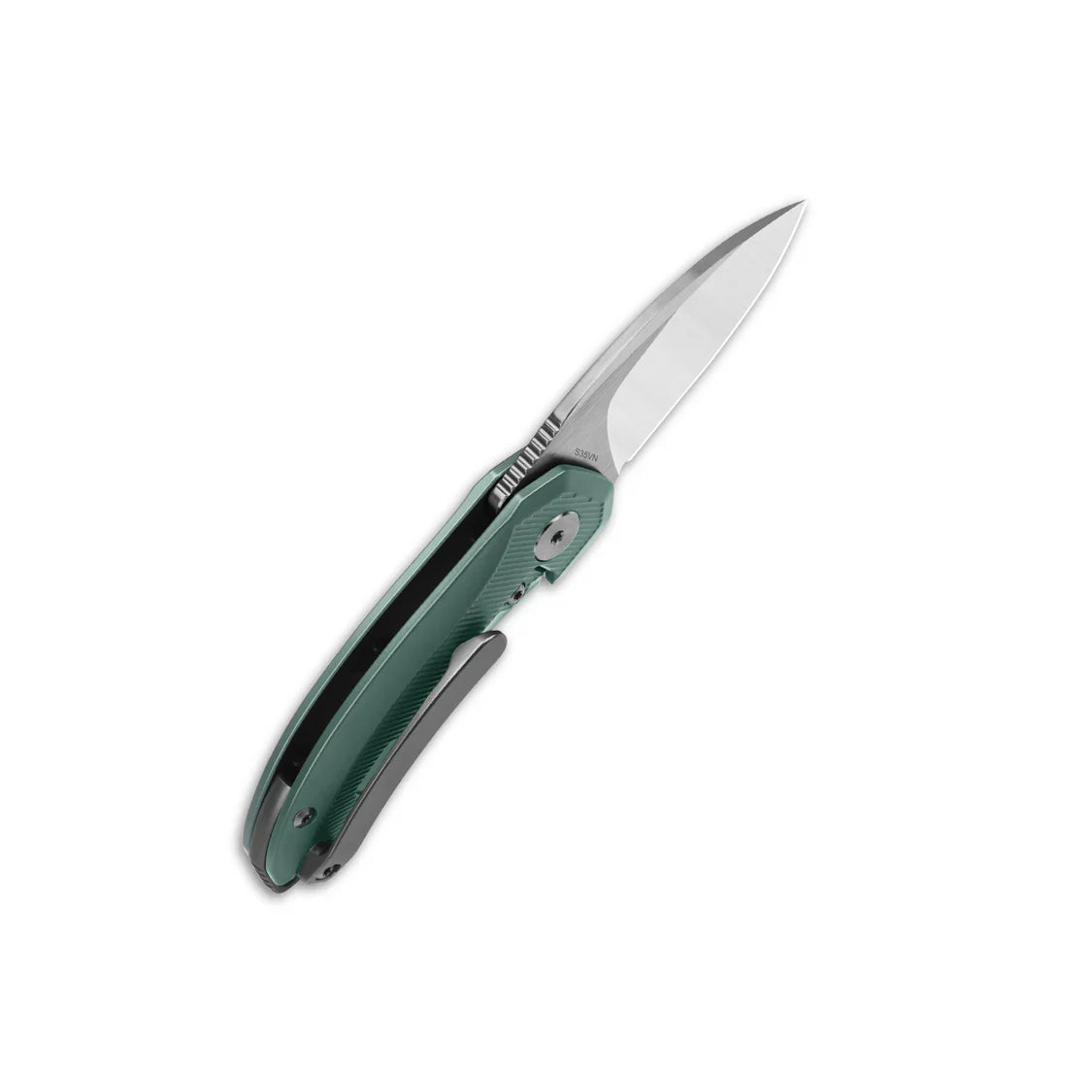 QSP Knife Hamster 2.00" S35VN, 2 tone satin finish Titanium QS138-C
