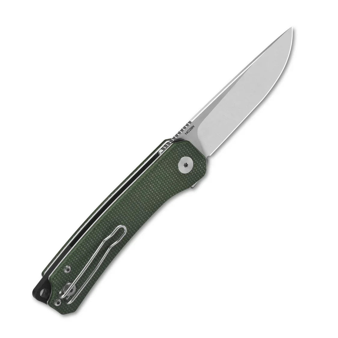QSP Knife Osprey 3.25" 14C28N, satin finish Micarta QS139-C