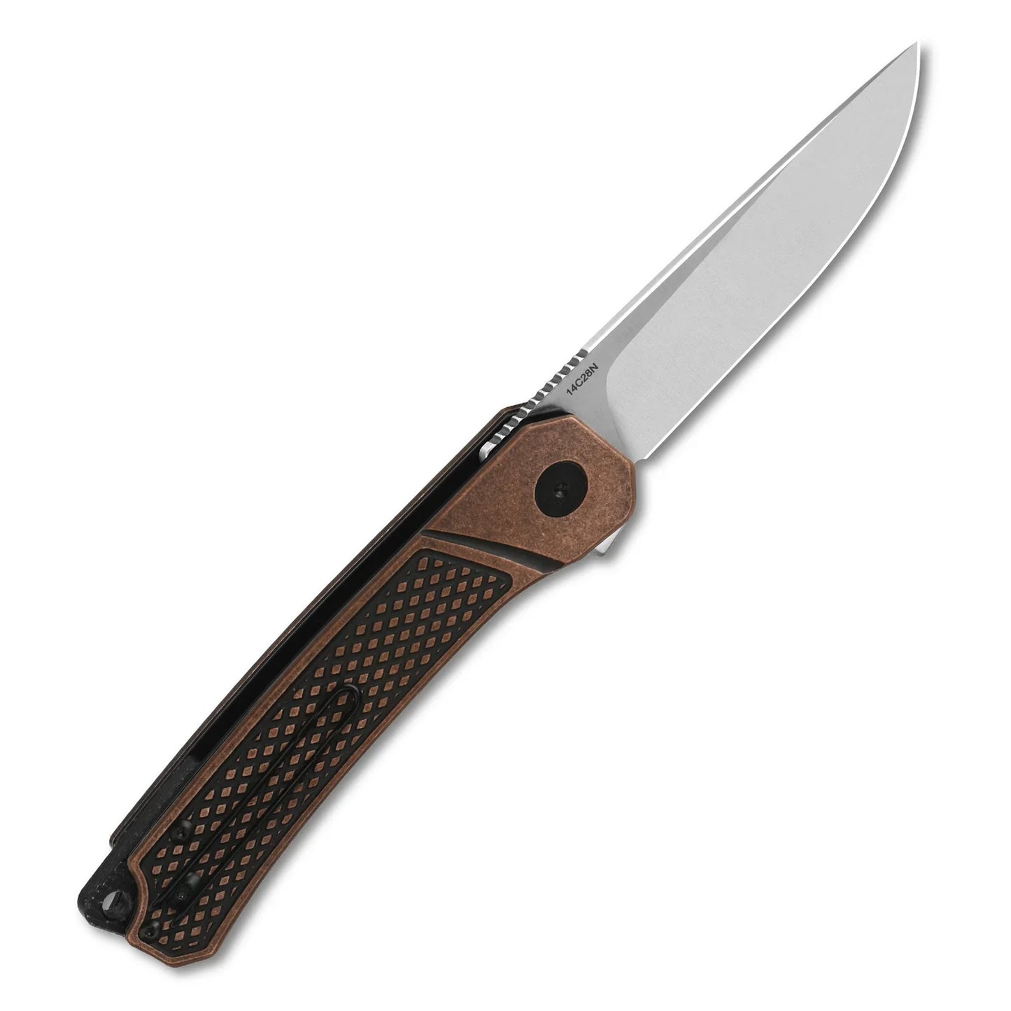 QSP Osprey 3.25" 14C28N Satin Blade Copper QS139-E1