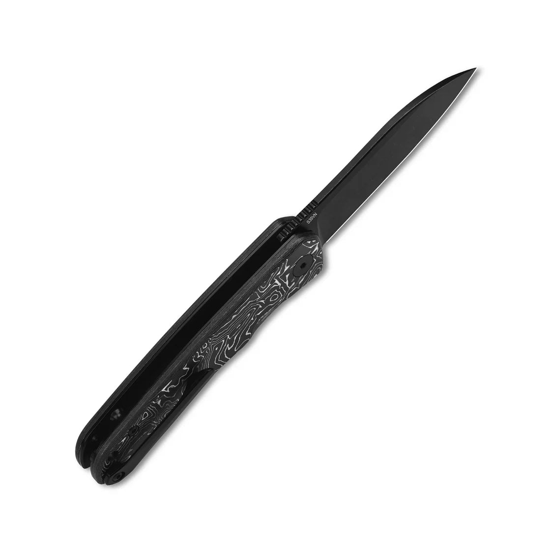 QSP Knife Otter 2.7" S35VN Aluminum Foil Carbon Fiber QS140-A2