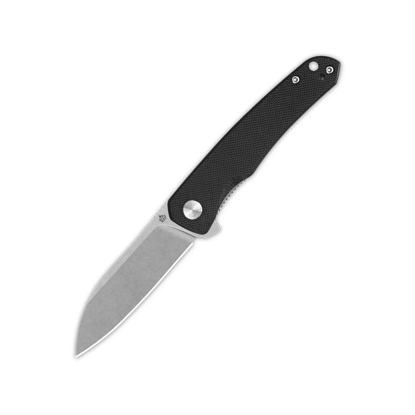 QSP Otter 2.7" 14C28N Stonewashed Blade Black G10 QS140-C1