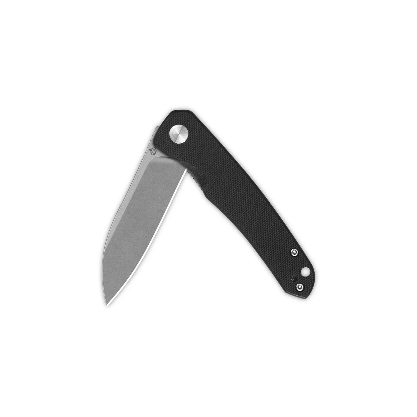 QSP Otter 2.7" 14C28N Stonewashed Blade Black G10 QS140-C1