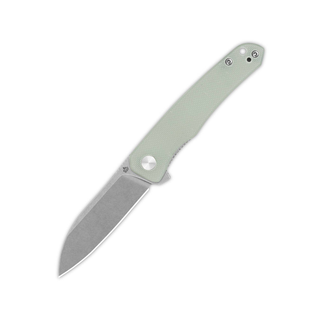 QSP Otter 2.7" 14C28N Stonewashed Blade Jade G10 Handle QS140-D1