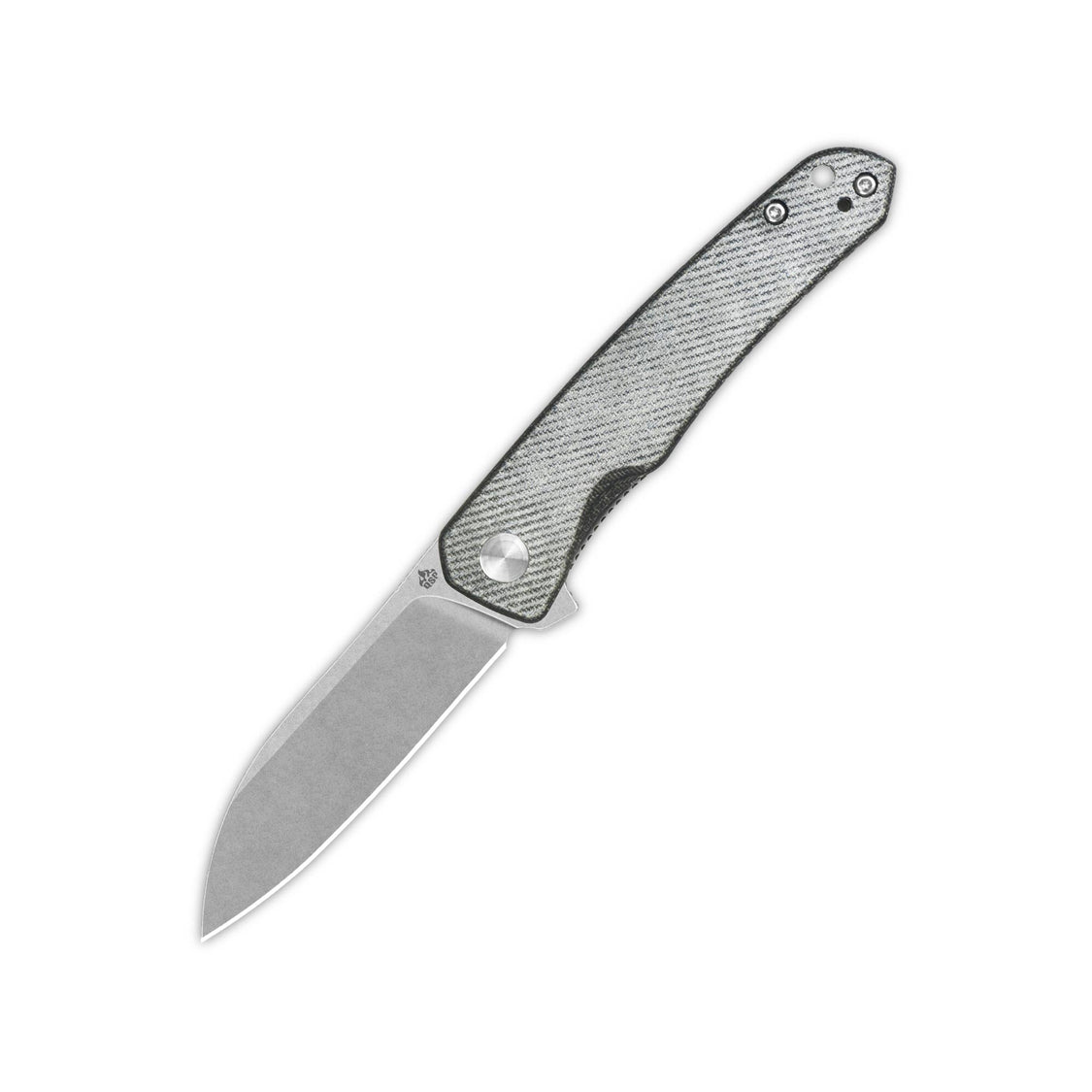 QSP Otter Liner Lock Pocket Knife 14C28N Blade Denim Micarta Handle