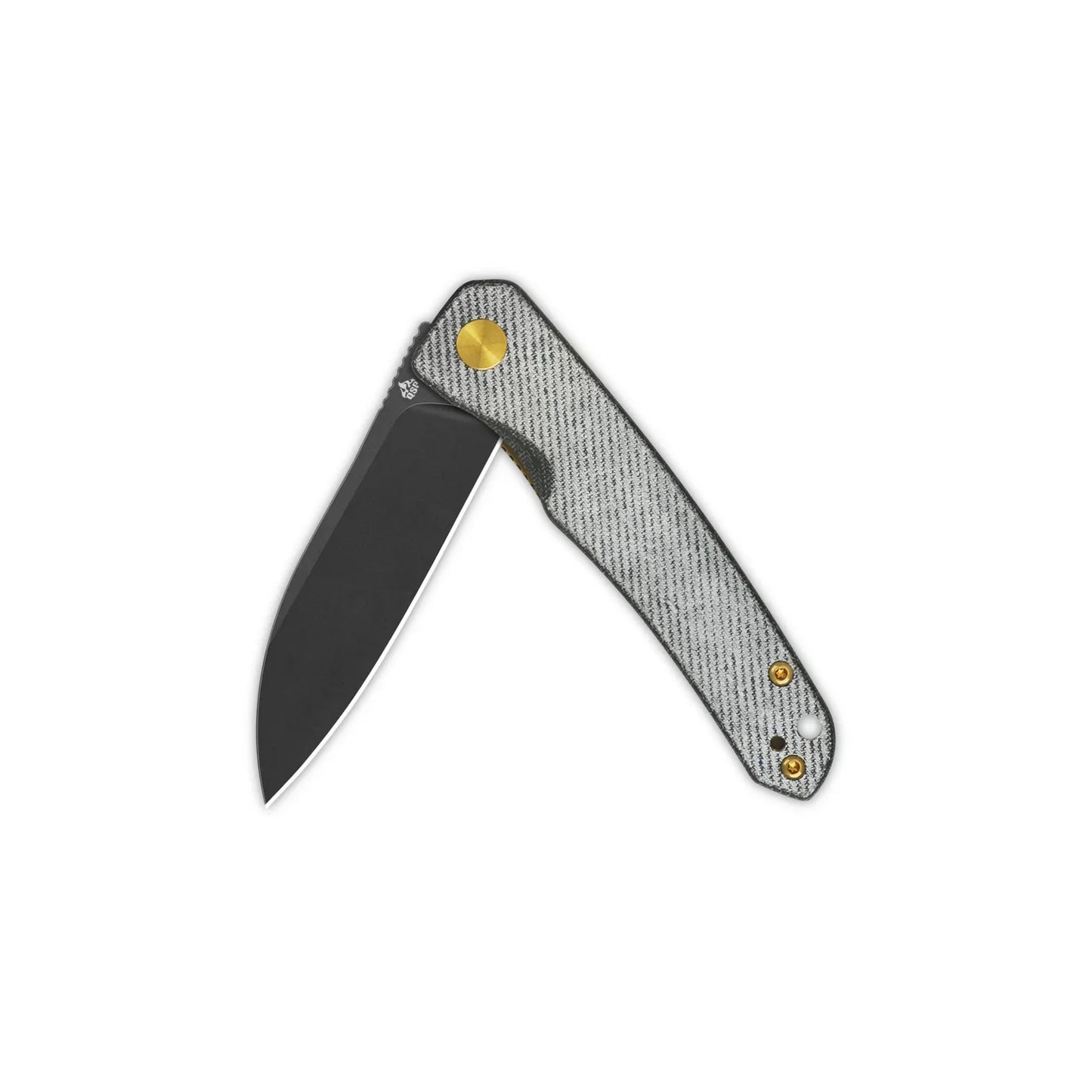 QSP Otter 2.7" 14C28N Black Blade Denim Micarta QS140-F2