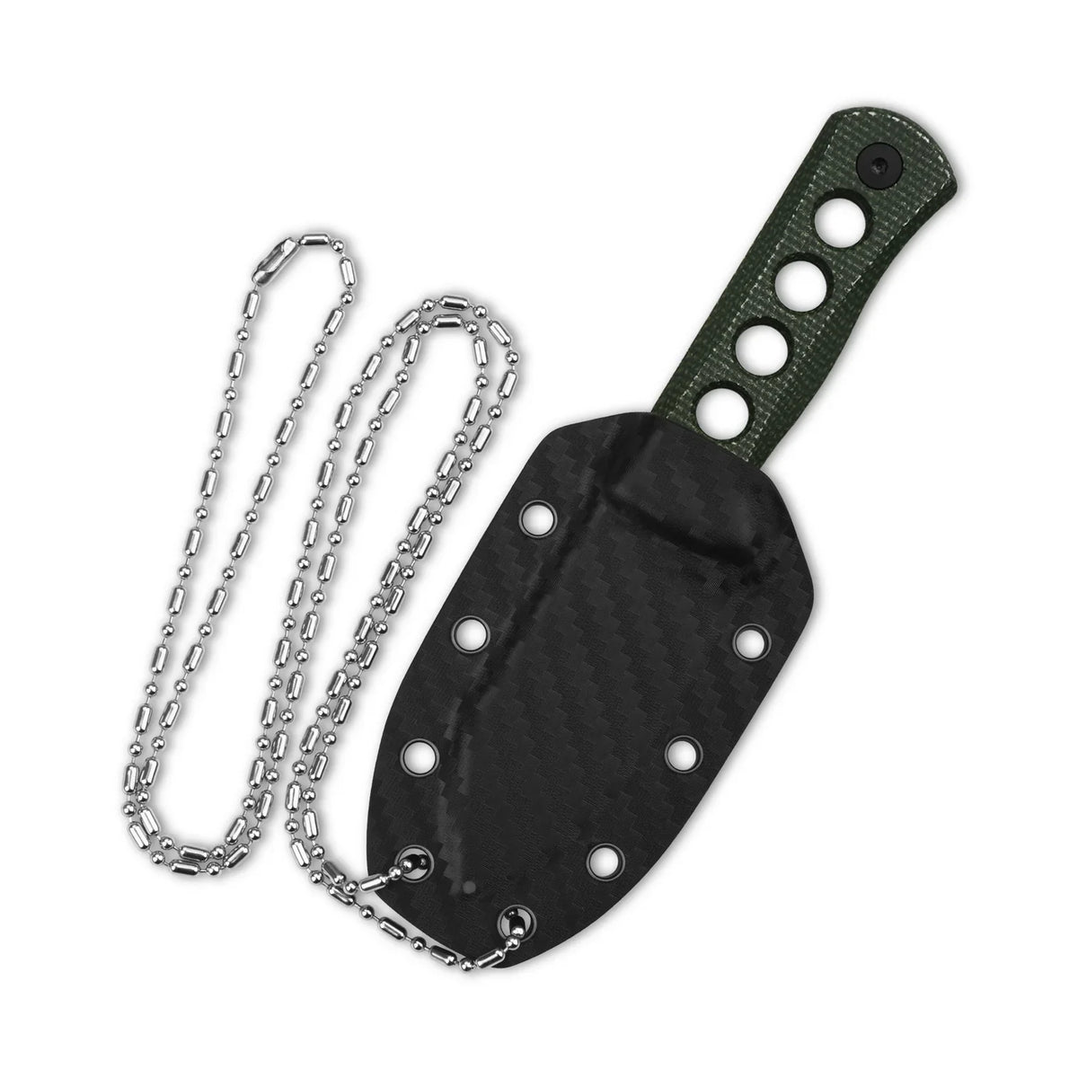 QSP Canary QS141-C2 – 14C28N spear point blade and green Micarta handle scales