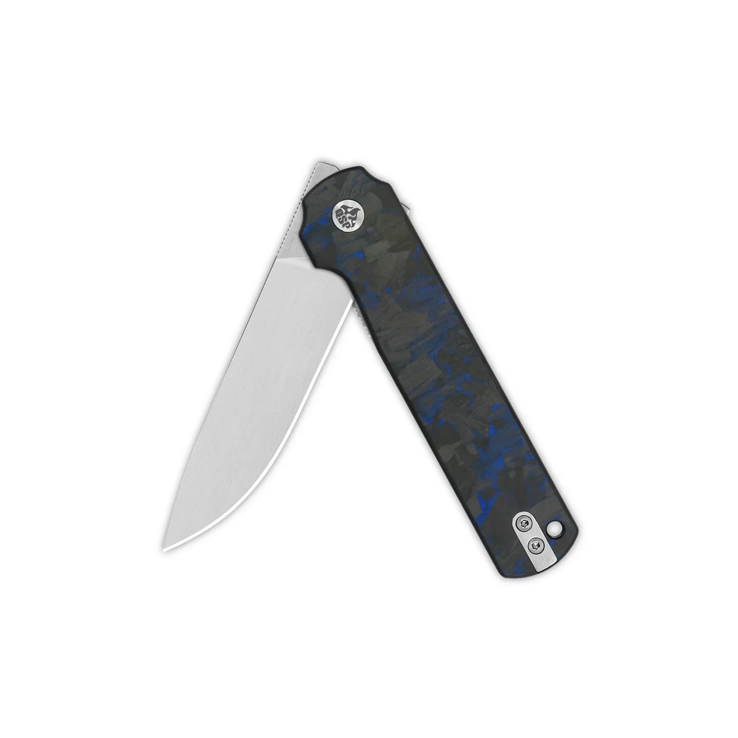 QSP Lark 3.15" 14C28N, satin finish Shredded CF Overlay G10 QS144-E
