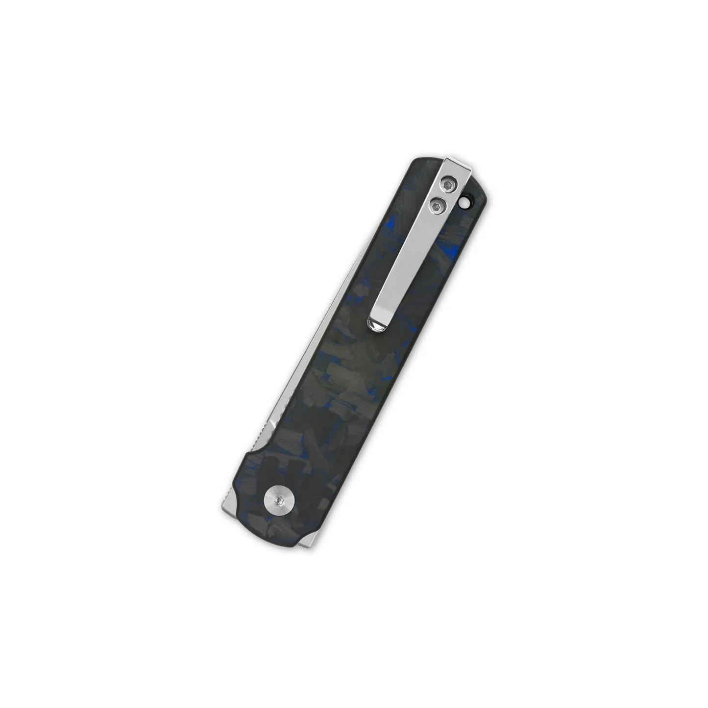 QSP Lark 3.15" 14C28N, satin finish Shredded CF Overlay G10 QS144-E