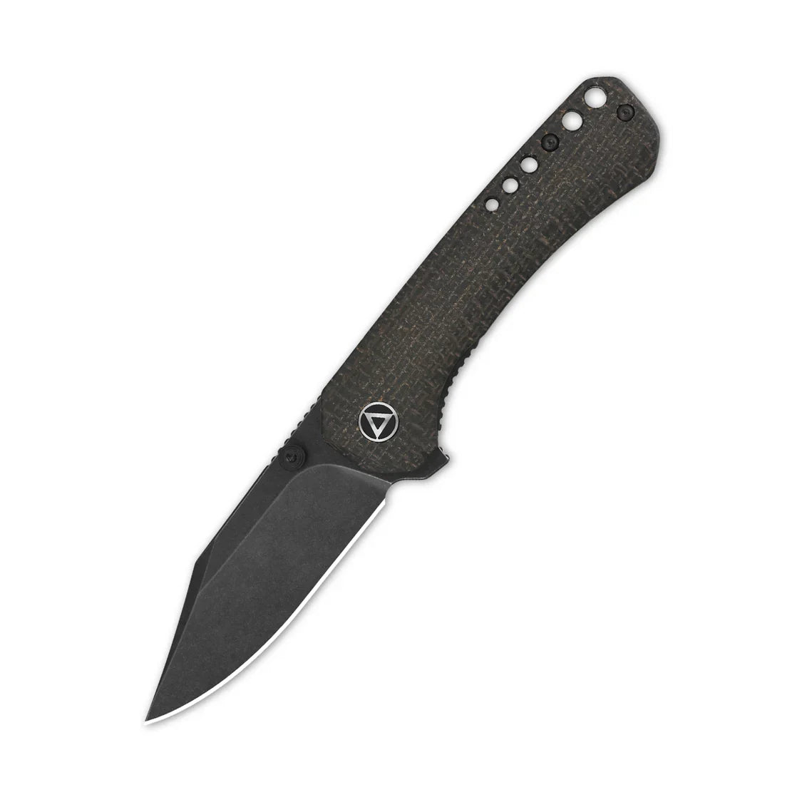QSP Knife Kestrel 2.875" 14C28N Dark Brown Micarta QS145-A2