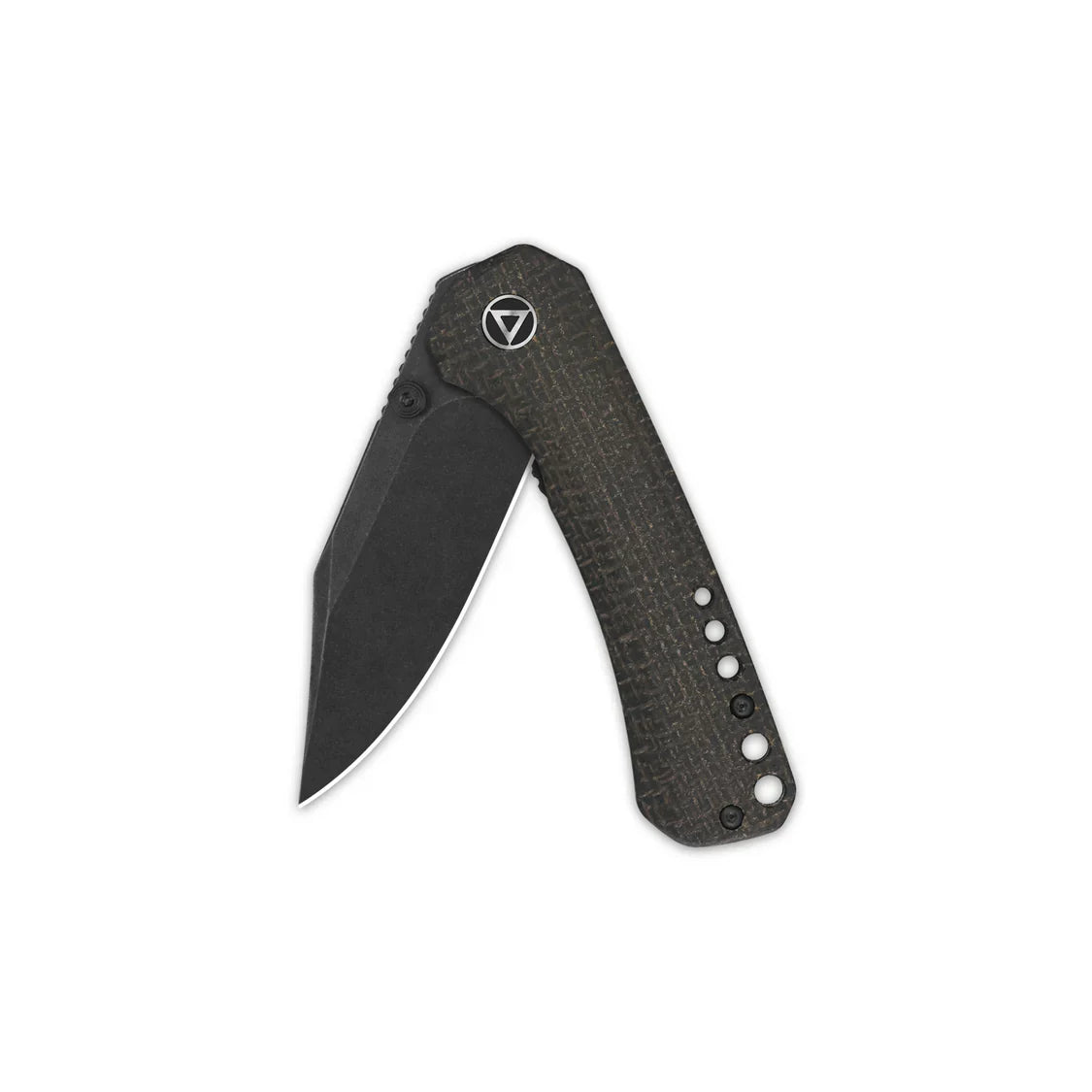 QSP Knife Kestrel 2.875" 14C28N Dark Brown Micarta QS145-A2