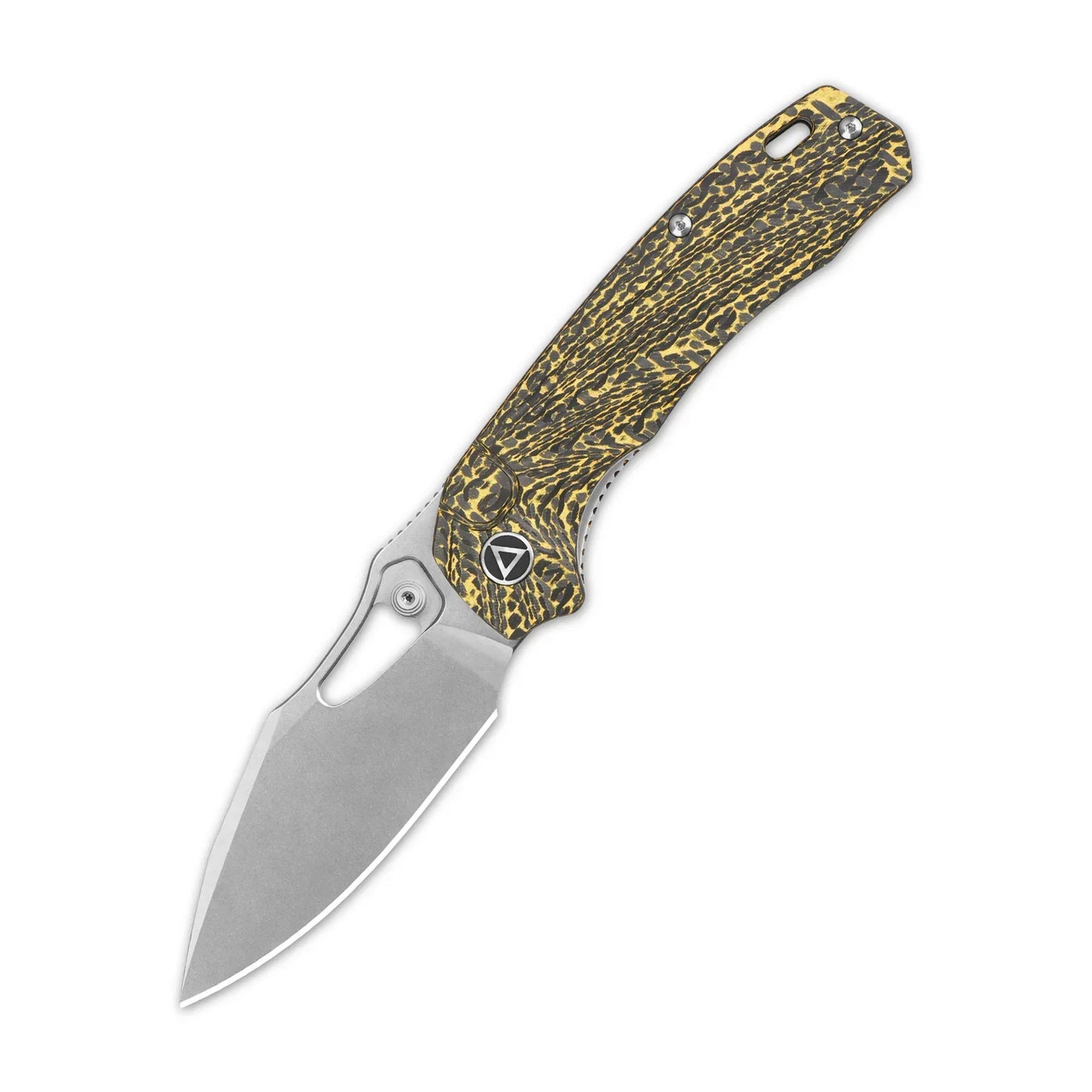 QSP Hornbill 3.25" S35VN Golden CF QS146-A1