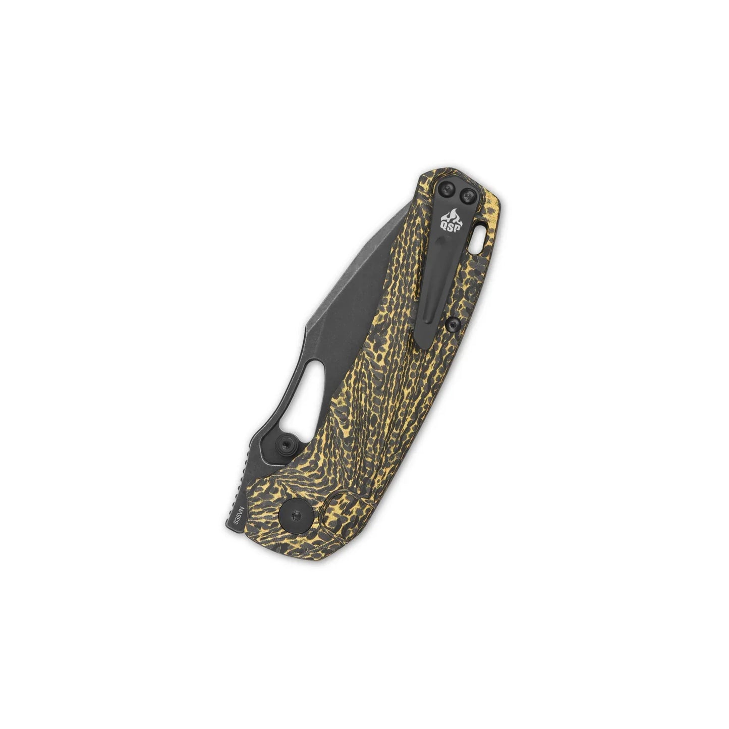 QSP Hornbill 3.25" S35VN Golden CF QS146-A1
