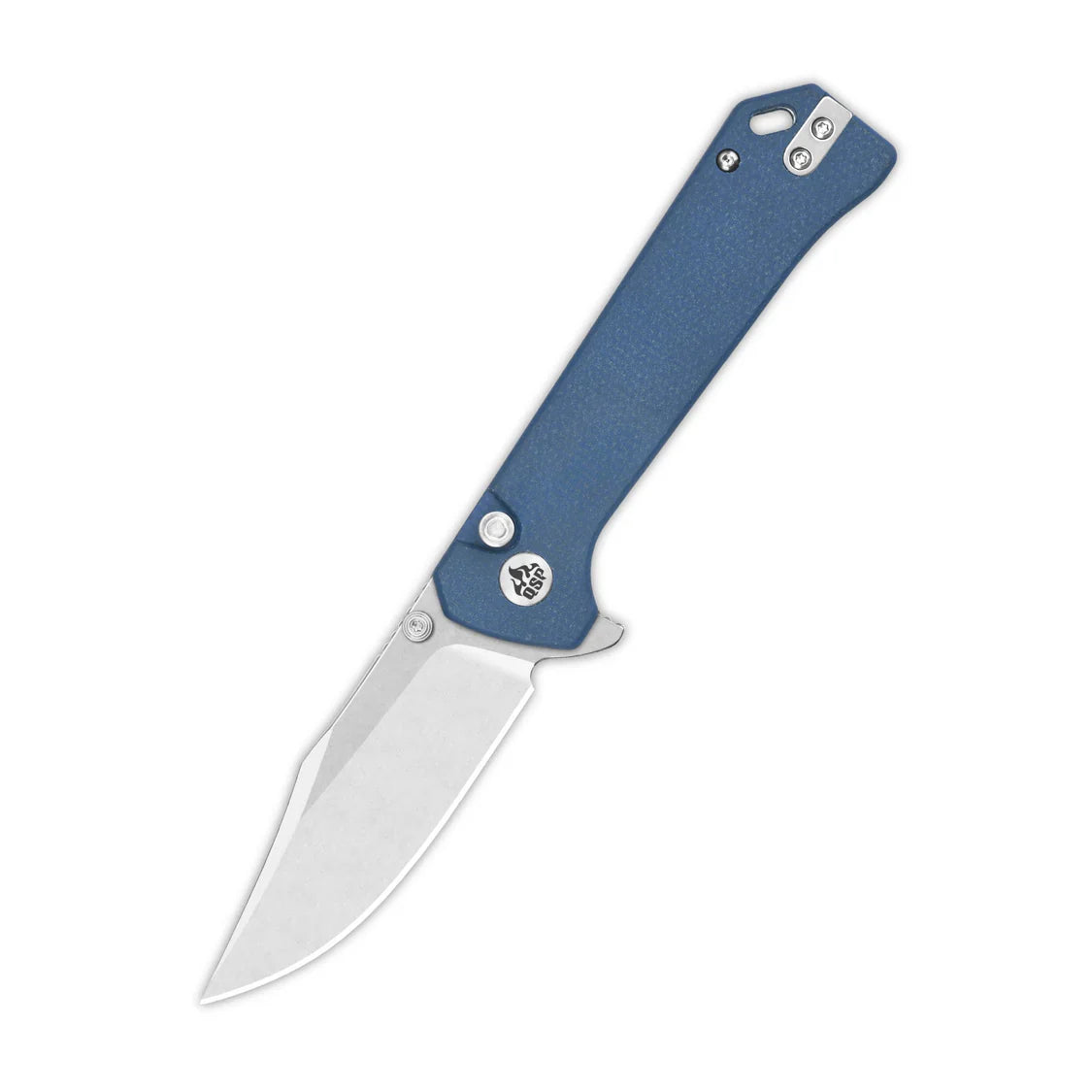 QSP Knife Grebe 3.00'' 14C28N Blue Micarta QS147-B1