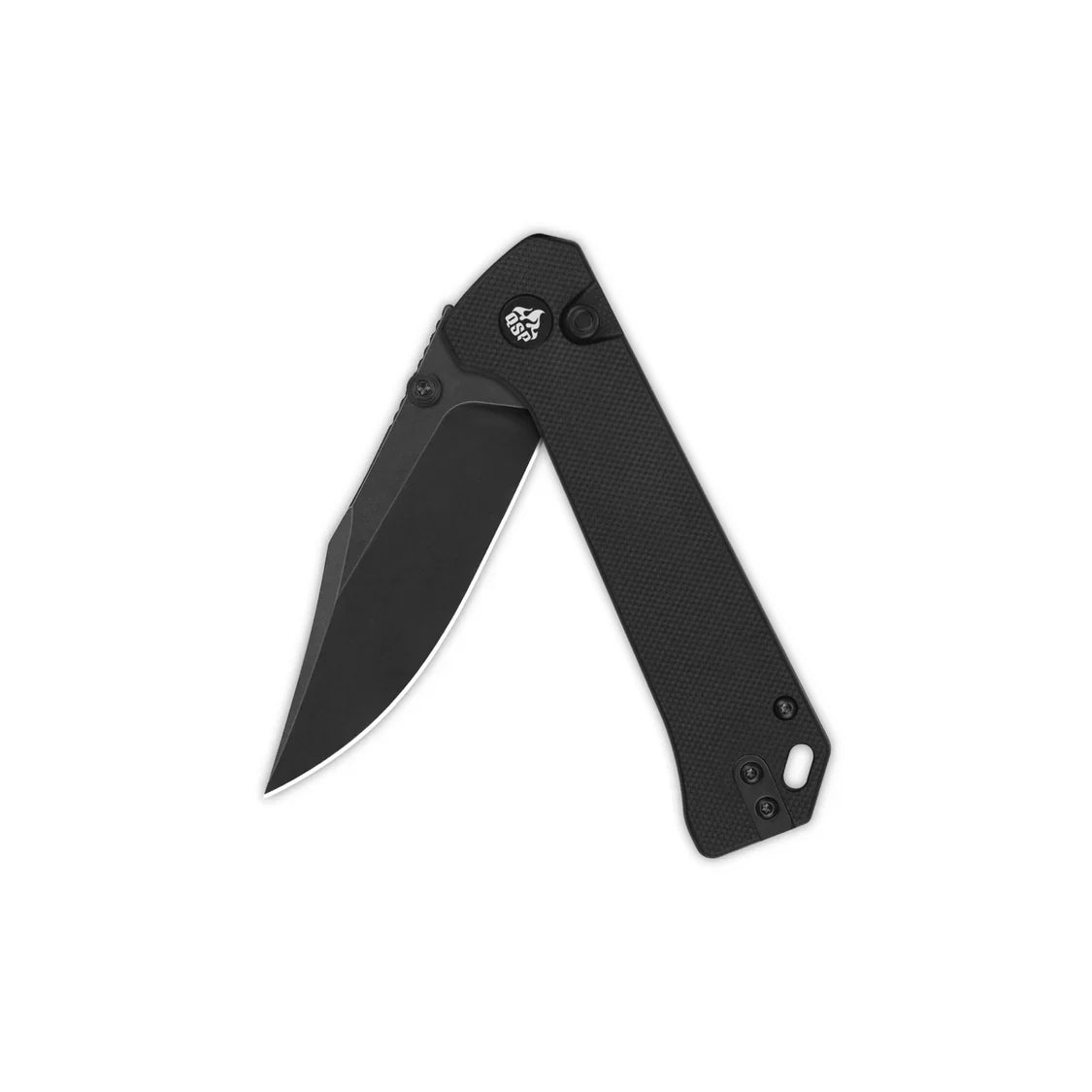 QSP Knife Grebe 3.00'' 14C28N Black G10 QS147-C2