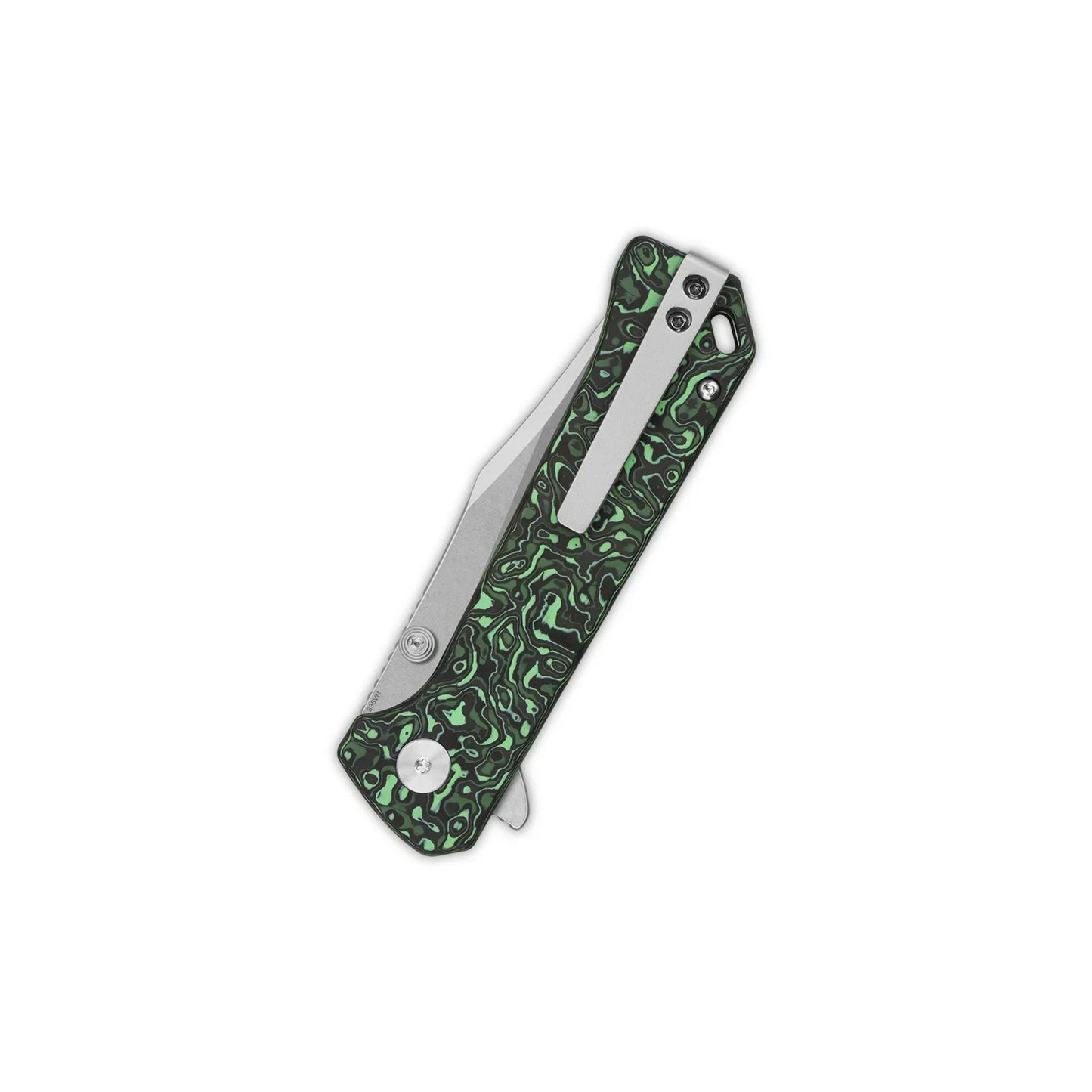 QSP Grebe 3.00" S35VN Green camo CF QS147-G1