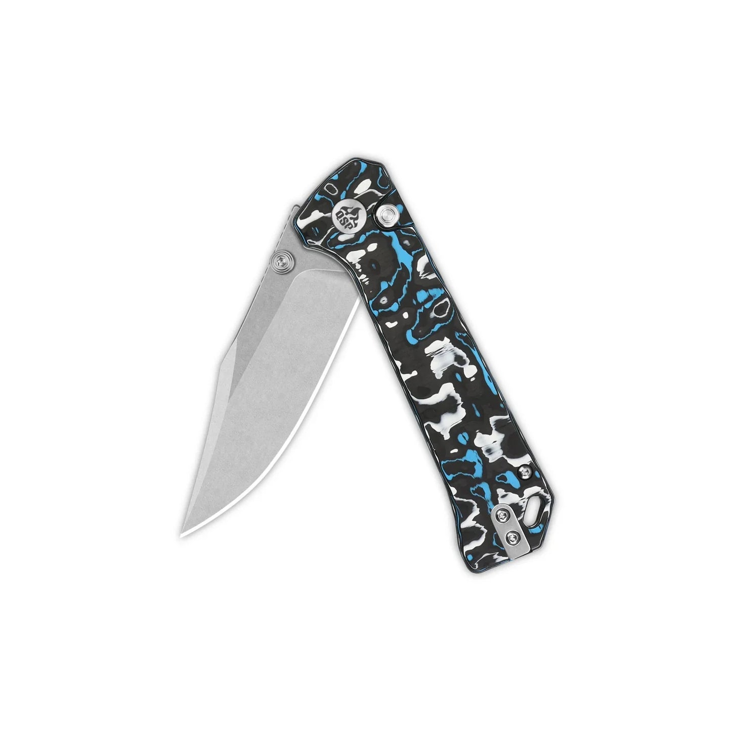 QSP Grebe 3.00" S35VN Blue camo CF QS147-H1