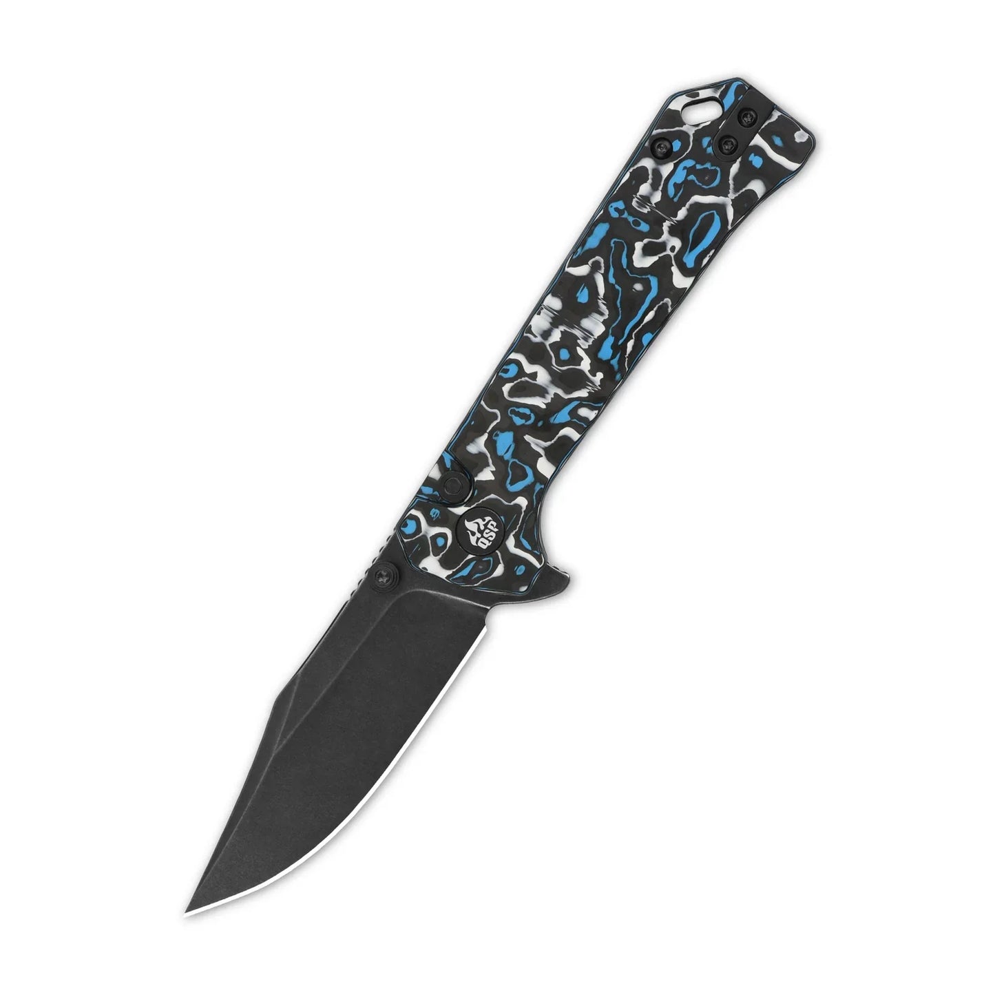 QSP Grebe 3.00" S35VN Blue camo CF QS147-H1
