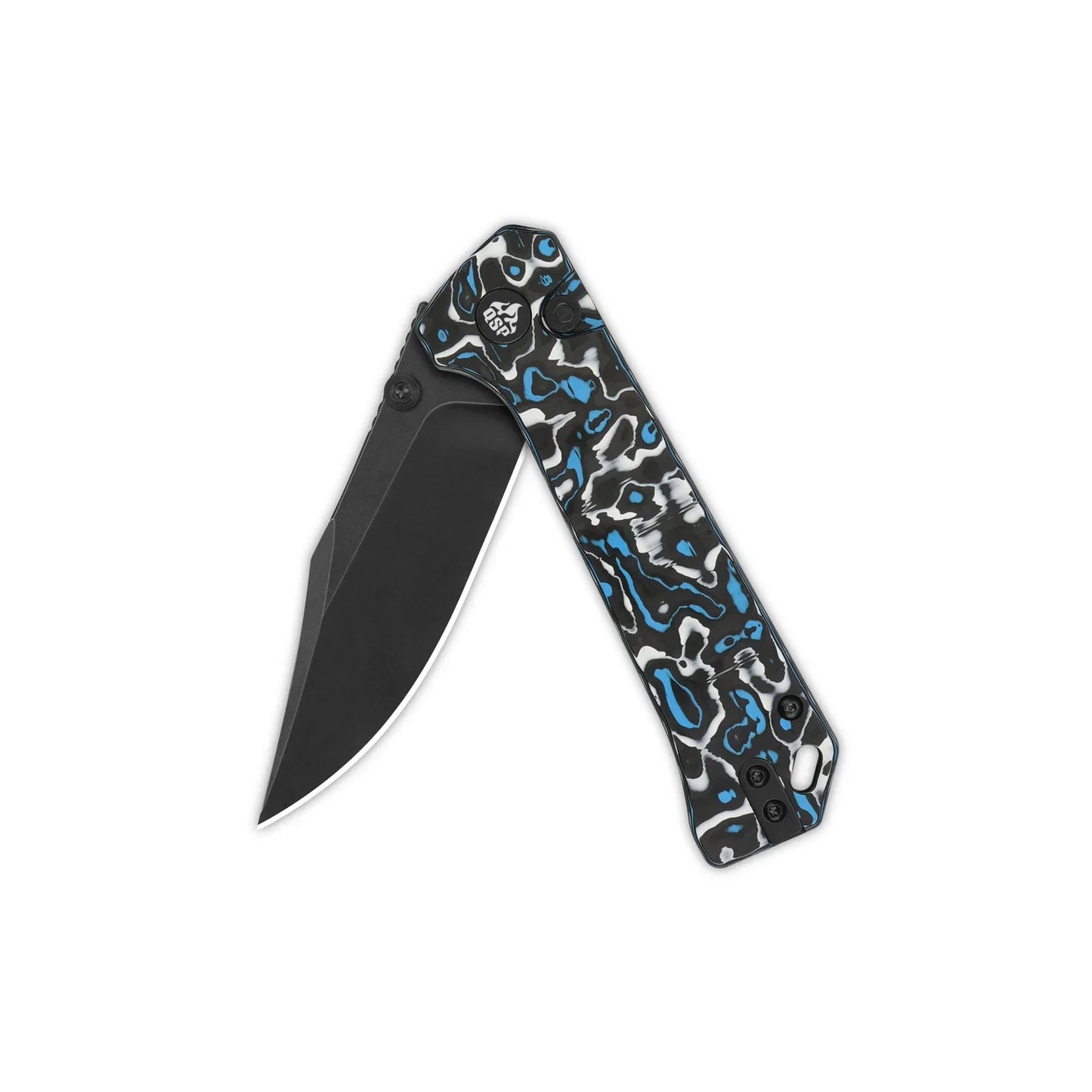 QSP Grebe 3.00" S35VN Blue camo CF QS147-H1