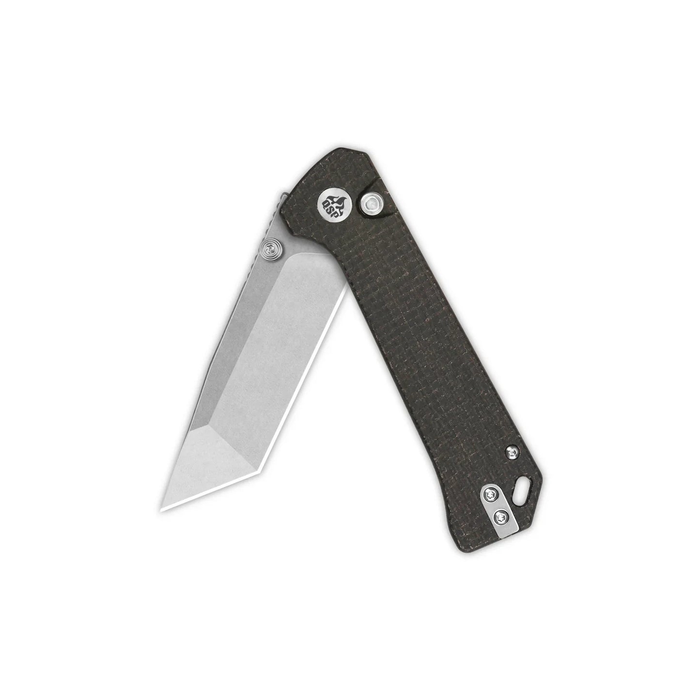 QSP Grebe T 3.00" 14C28N Dark Brown Micarta QS148-A1