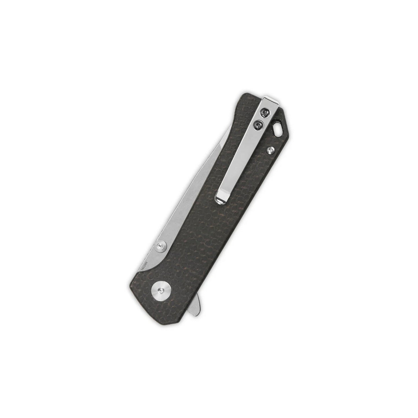QSP Grebe T 3.00" 14C28N Dark Brown Micarta QS148-A1