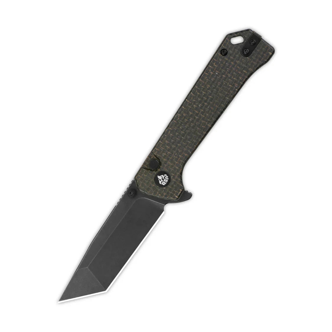 QSP Knife Grebe T 3.00'' 14C28N Dark Brown Micarta QS148-A2