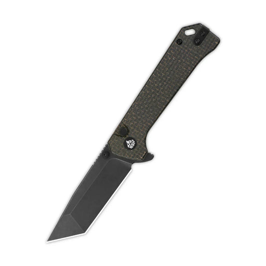 QSP Knife Grebe T 3.00'' 14C28N Dark Brown Micarta QS148-A2