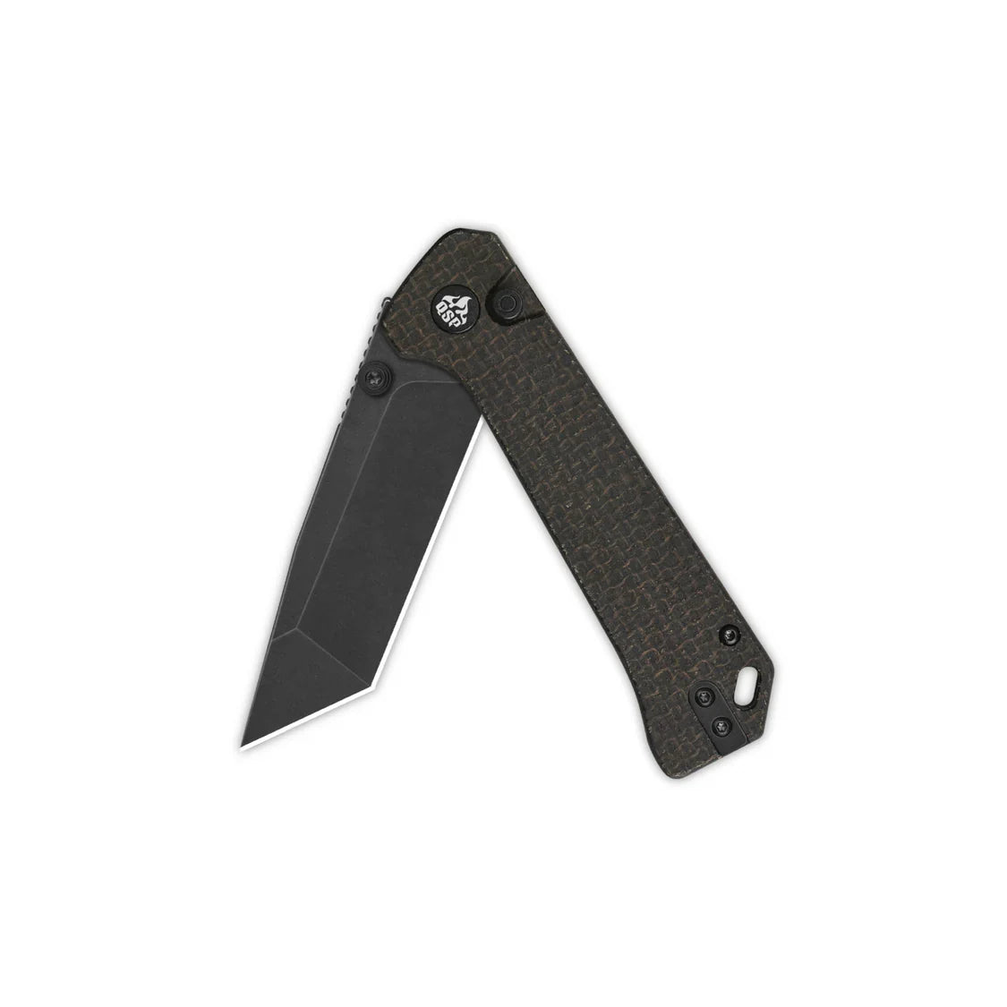 QSP Knife Grebe T 3.00'' 14C28N Dark Brown Micarta QS148-A2