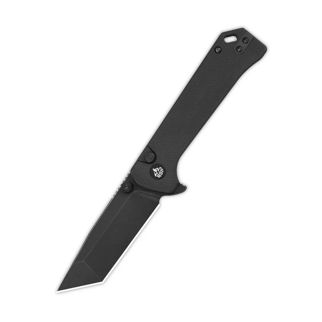 QSP Knife Grebe T 3.00'' 14C28N Black G10 QS148-C2