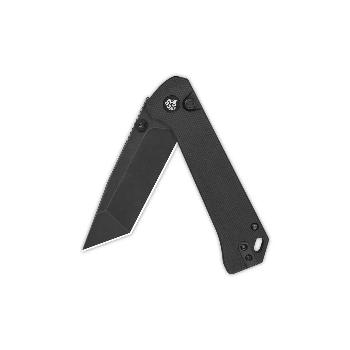 QSP Knife Grebe T 3.00'' 14C28N Black G10 QS148-C2