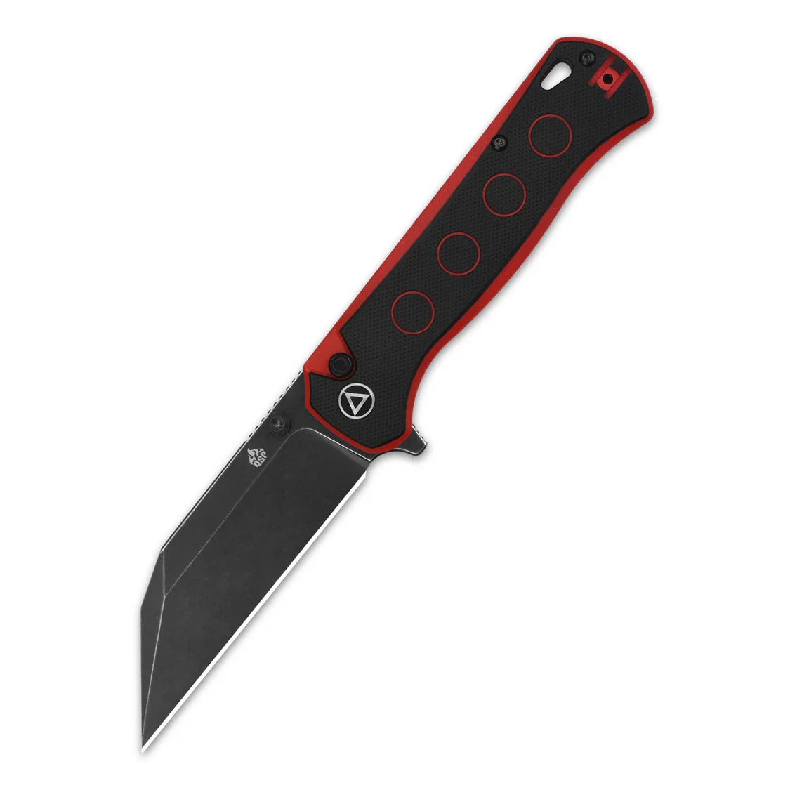 QSP Knife Swordfish 3.625'' 14C28N G10. Black/Red QS149-A2