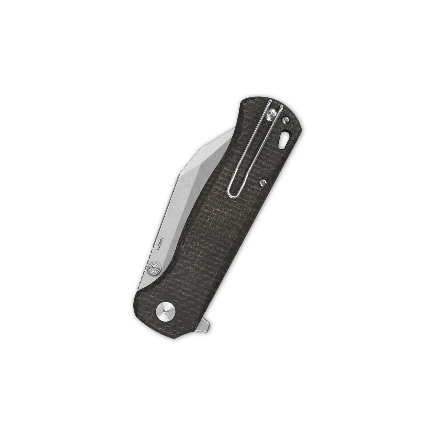 QSP Swordfish 3.625" 14C28N Dark Brown Micarta QS149-C1