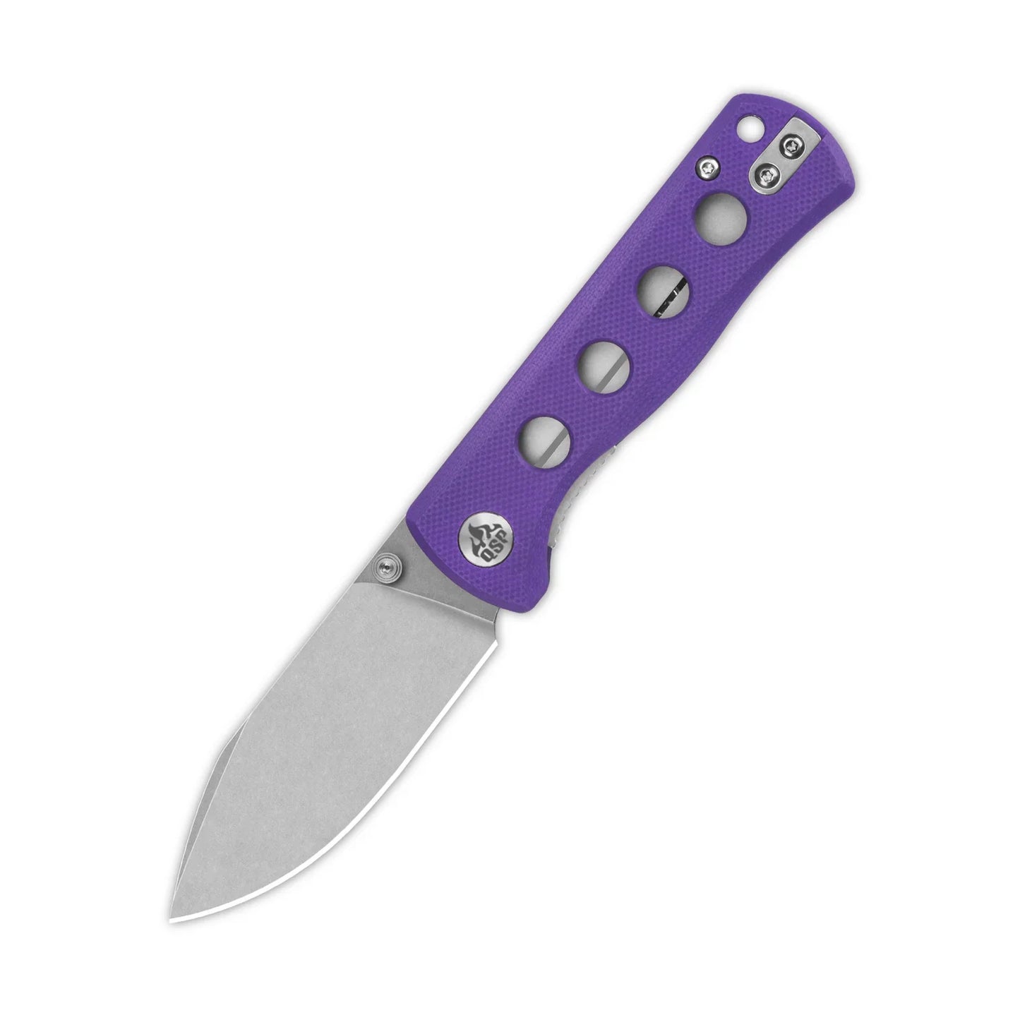 QSP Canary Folder 2.84" 14C28N Purple G10 QS150-D1