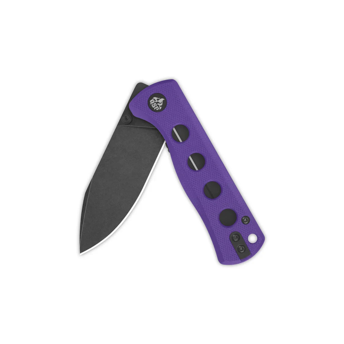 QSP Knife Canary folder 2.84'' 14C28N Purple G10 QS150-D2