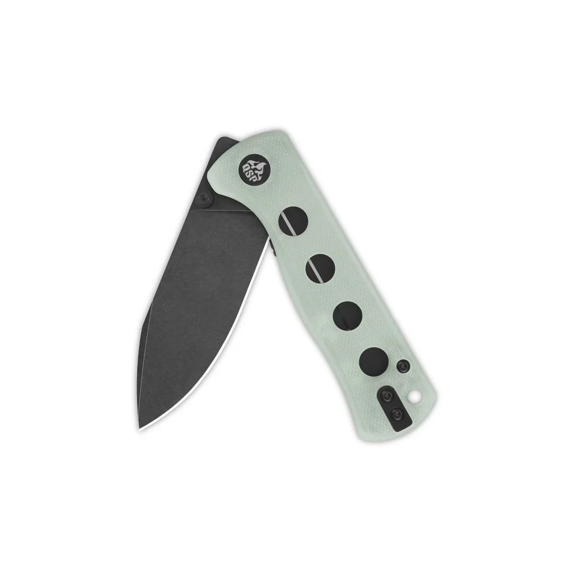 QSP Knife Canary folder 2.84'' 14C28N Jade G10 QS150-E2