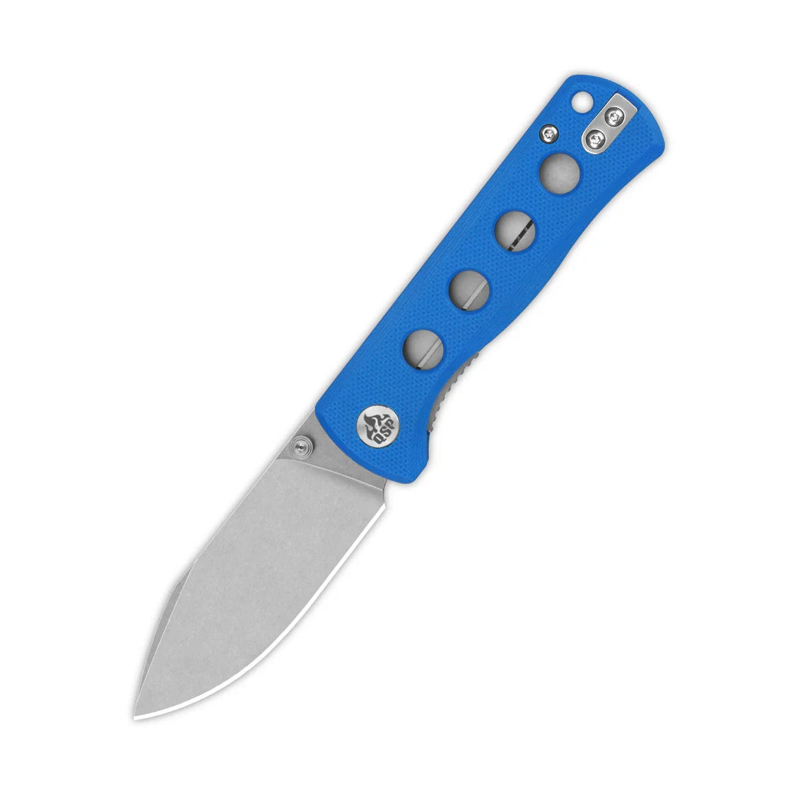 QSP Knife Canary folder 2.84'' 14C28N Blue G10 QS150-I1